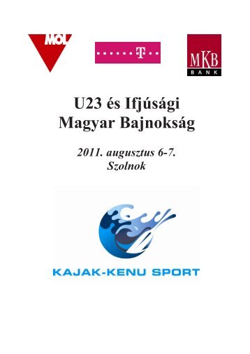 U23 és ifjúsági magyar bajnokság (Szolnok, 2011. augusztus