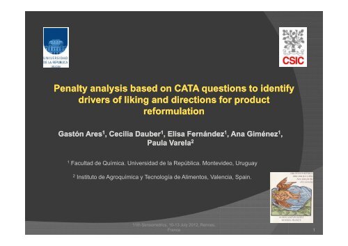 Penalty analysis based on CATA questions to identify drivers of ...