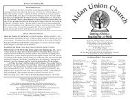 11/06/11 - Aldan Union Church