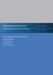 Karon Resilient Seated Gate Valves - Water Services Association of ...