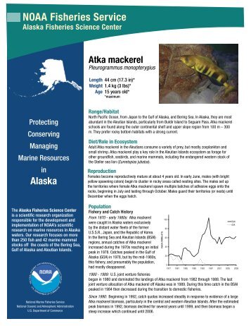 Atka Mackerel PDF - Alaska Fisheries Science Center - NOAA