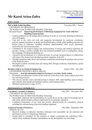 Karol's CV - University of Greenwich