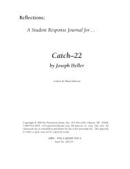 Catch-22 - Response Journal Sample PDF - Prestwick House