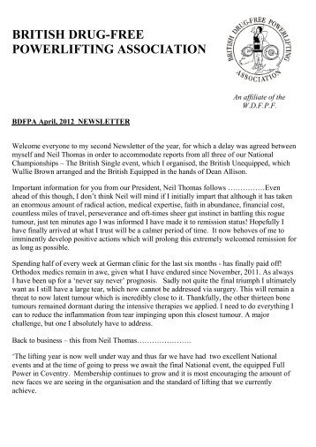 April 2012 Newsletter - bdfpa