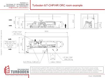 Turboden 6/7-CHP/HR ORC room example