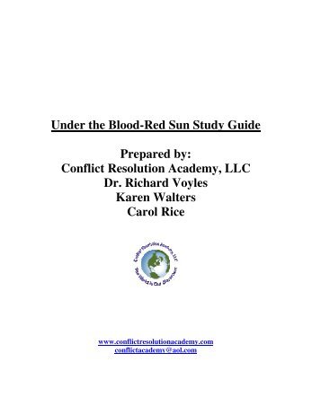 Under the Blood-Red Sun Study Guide Prepared by: Conflict ...