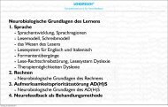 Neurobiologische Grundlagen des Lernens 1 ... - SCHORESCH