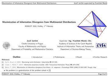 Maximization of Information Divergence from Multinomial ...