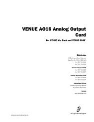 VENUE AO16 Analog Output Card - Digidesign