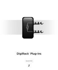 DigiRack Plug-ins Guide v8.0 (PDF) - Digidesign