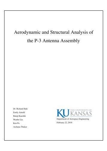 Aerodynamic and Structural Analysis of the P-3 - Center for Remote ...