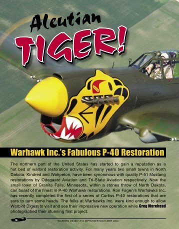 Warhawk Inc.'s Fabulous P-40 Restoration - Courtesy Aircraft