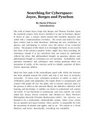 Searching for Cyberspace: Joyce, Borges and ... - The Modern Word