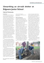 Unearthing an air-raid shelter at Edgware Junior School