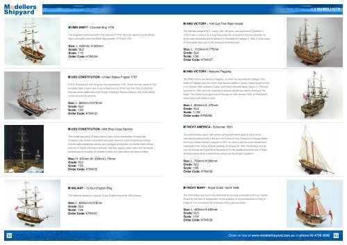 MSY Catalogue 2012 - Section 1 - Modellers Shipyard