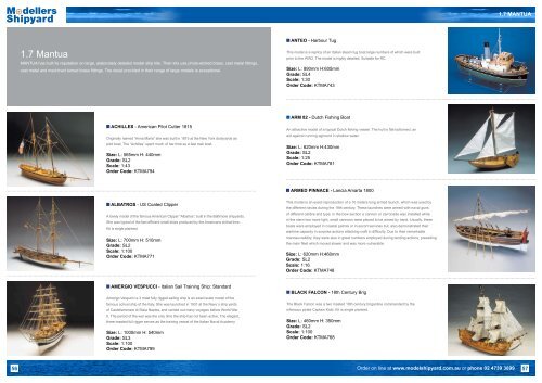 MSY Catalogue 2012 - Section 1 - Modellers Shipyard