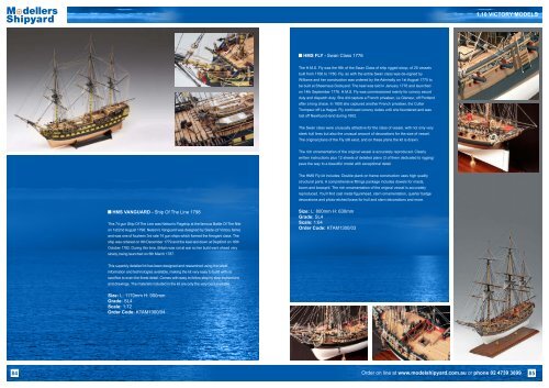 MSY Catalogue 2012 - Section 1 - Modellers Shipyard