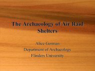 Adelaide's Air Raid Shelters - Flinders University