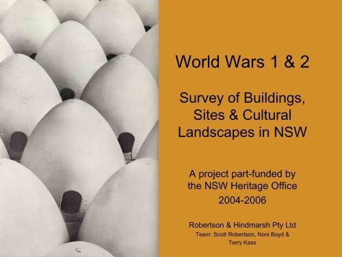 The War at Home: identification of war sites in ... - Australia ICOMOS