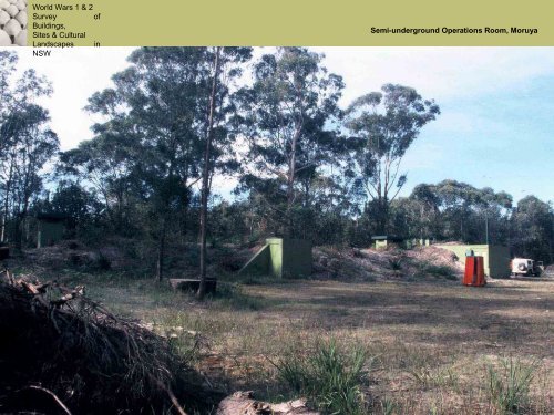 The War at Home: identification of war sites in ... - Australia ICOMOS