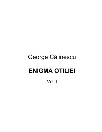 Enigma Otiliei 1.pdf - Nicu Gane