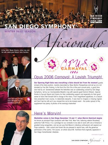 opus carnaval: a lavish triumph - San Diego Symphony