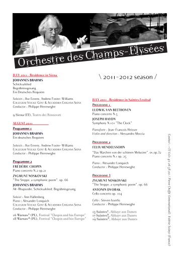 Orchestre des Champs-Élysées - Orchestre des Champs-Elysees