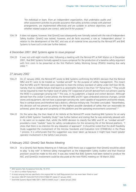 The Nimrod Review - Official Documents