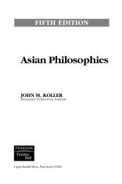 Asian Philosophies JOHN M. KOLLER - Pearson