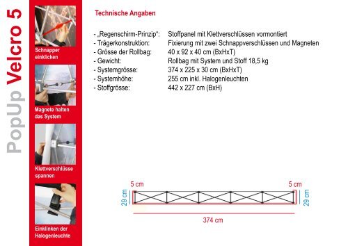 Technische Angaben - Schriftwerk