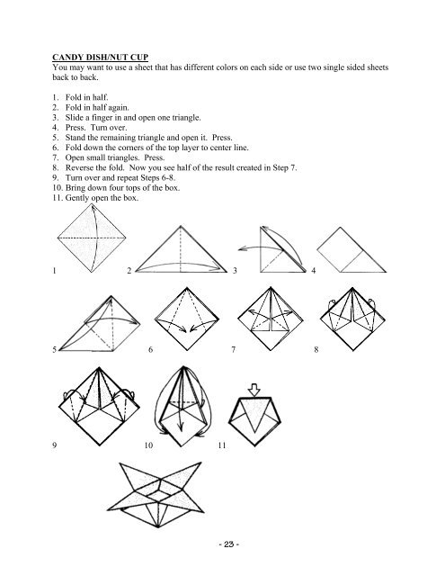 simple origami for cub scouts and leaders - Copernicus Project