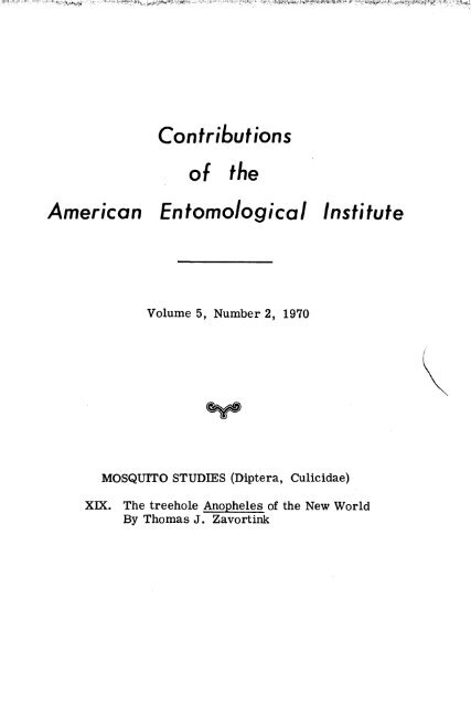 Mosquito studies (Diptera, Culicidae) XIX. The treehole Anopheles ...