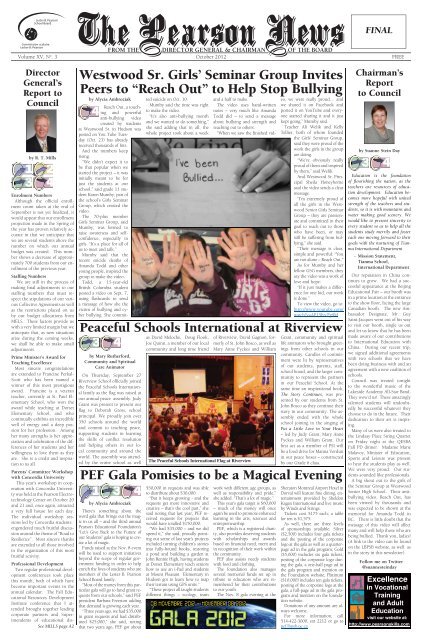 Pearson News Volume Xv No 3 Indd Lester B Pearson School