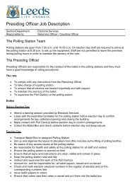 Presiding Officer Job Description