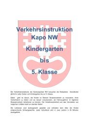 Verkehrsinstruktion Kapo NW Kindergarten bis 5 ... - Schule Stans