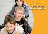 BERICHT DES GESCHÄFTSLEITERS - Schulheim Chur