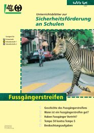 Fussgängerstreifen – Safety Tool (Unterrichtsmaterial) - BfU