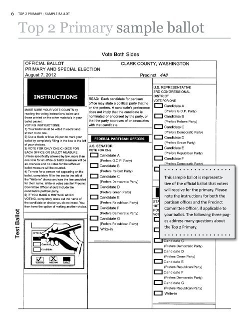 Voters' Pamphlet Primary & Special - Clark County