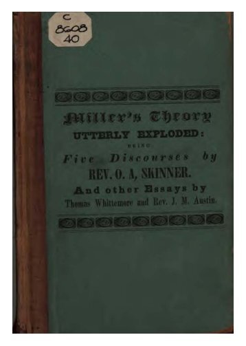 1840 The Theory of William Miller Utterly Exploded - A2Z.org