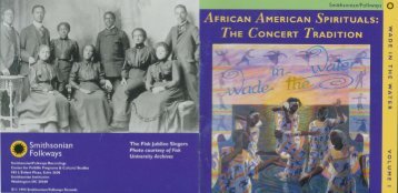AFRICAN AMERICAN SPIRITUALS THE CONCERT TRADITION
