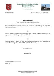 Verordnung - Gemeinde St. Stefan ob Stainz