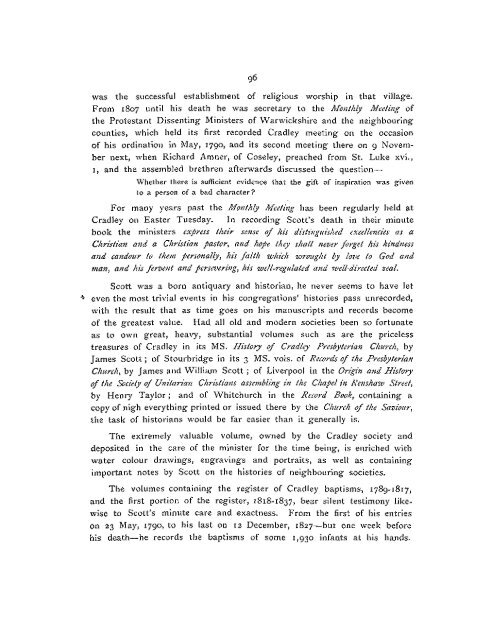 Midland Churches: A History of the Congregations on - General ...