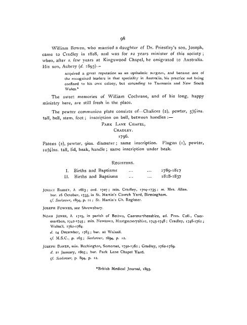 Midland Churches: A History of the Congregations on - General ...
