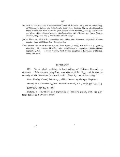 Midland Churches: A History of the Congregations on - General ...