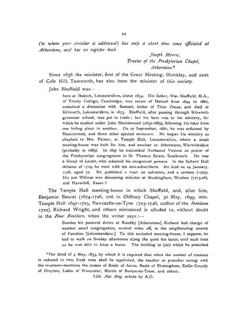 Midland Churches: A History of the Congregations on - General ...