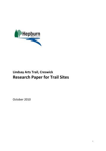 Research Paper for Trail Sites