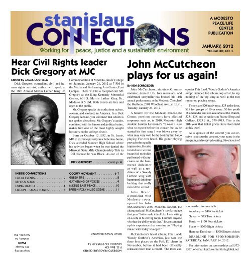John McCutcheon plays for us again! - Stanislaus Connections