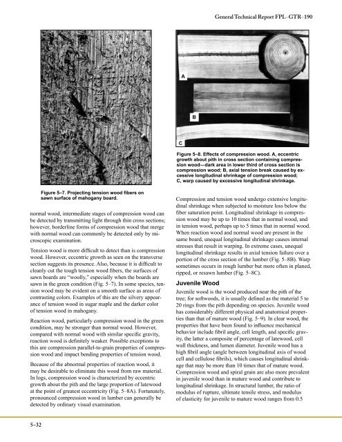 Wood Handbook, Chapter 05: Mechanical Properties of Wood