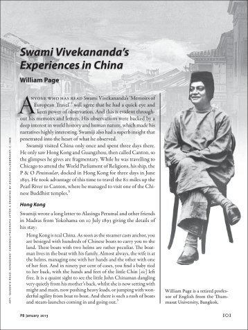 Swami Vivekananda's Experiences in China - Esamskriti.com