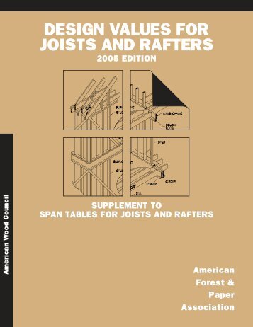 design values for joists and rafters - American Wood Council